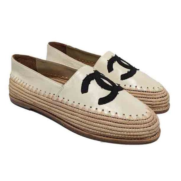 CHANEL Shoes - SOLD Chanel Beige Cruise CC Espadrilles